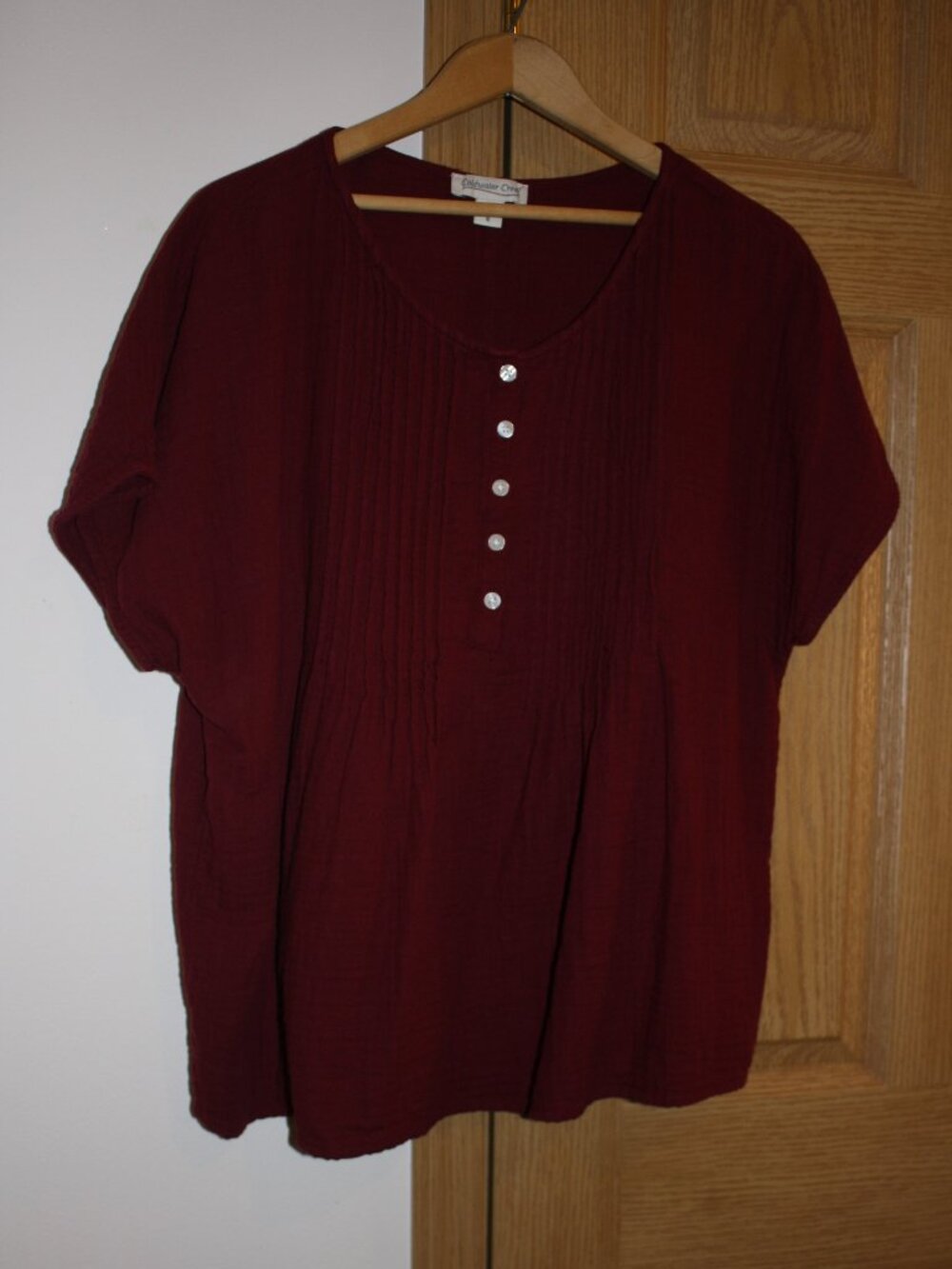 Women's Maroon Tunic by Coldwater Creek size 1X